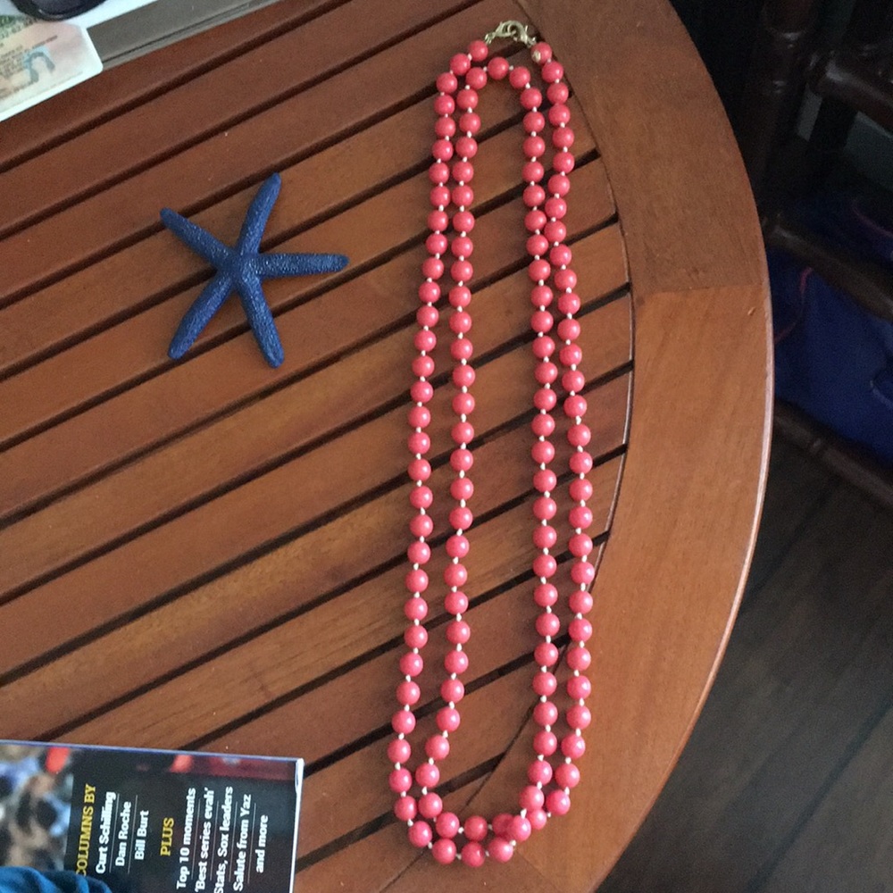Coral pink necklace